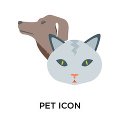 pet icons isolated on white background. Modern and editable pet icon. Simple icon vector illustration.