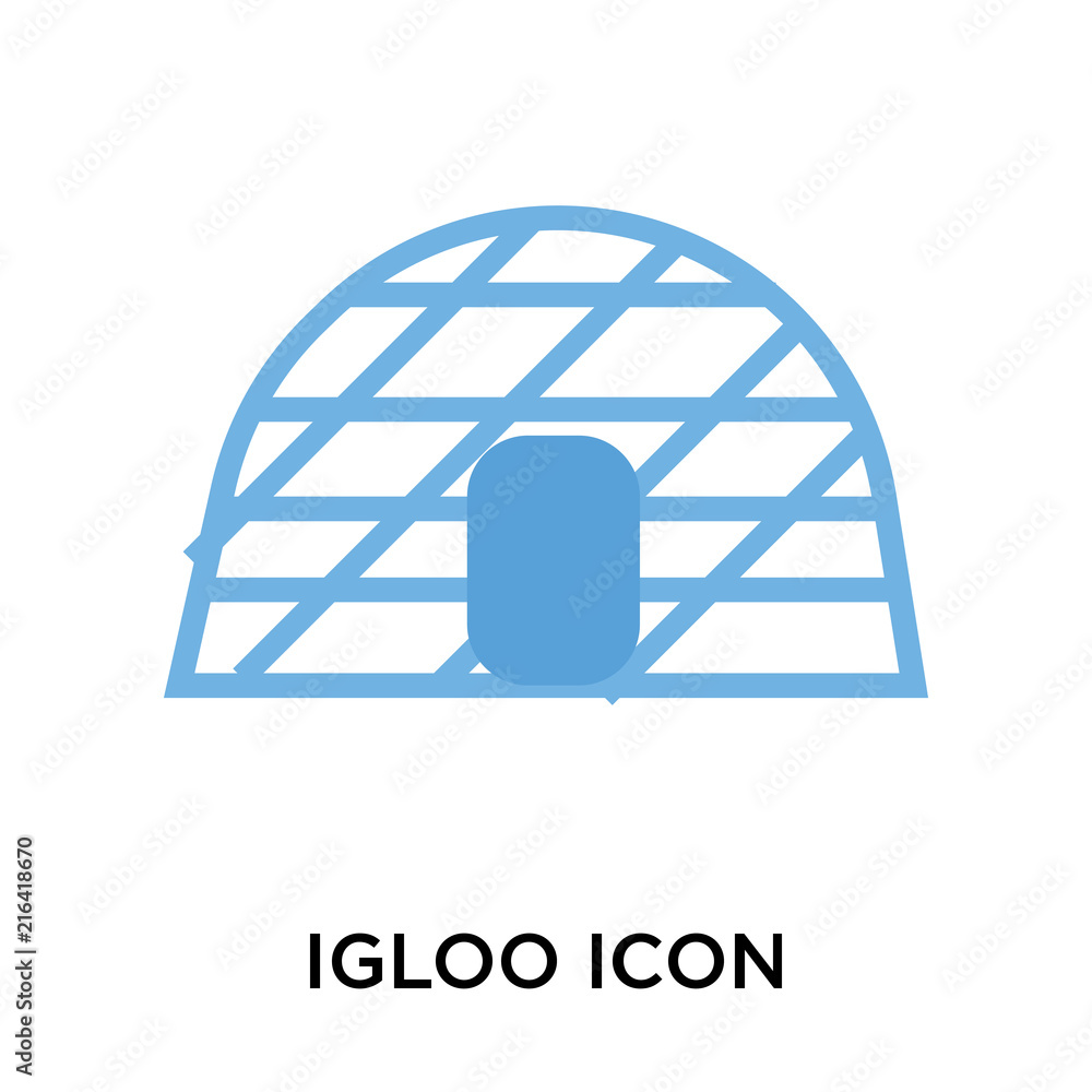 Poster igloo icons isolated on white background. modern and editable igloo icon. simple icon vector illustr