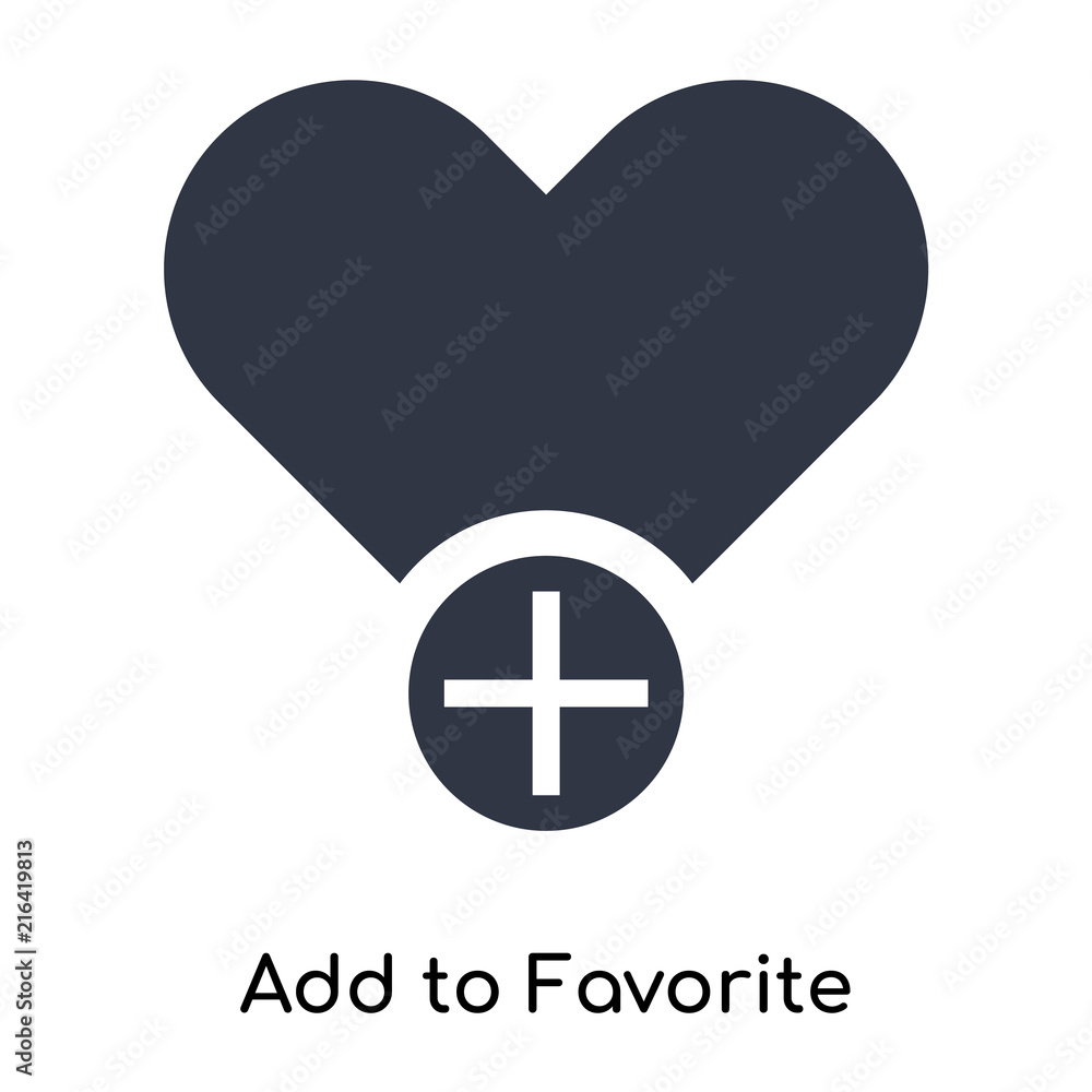 Poster add to favorite icon isolated on white background. modern and editable add to favorite icon. simple 