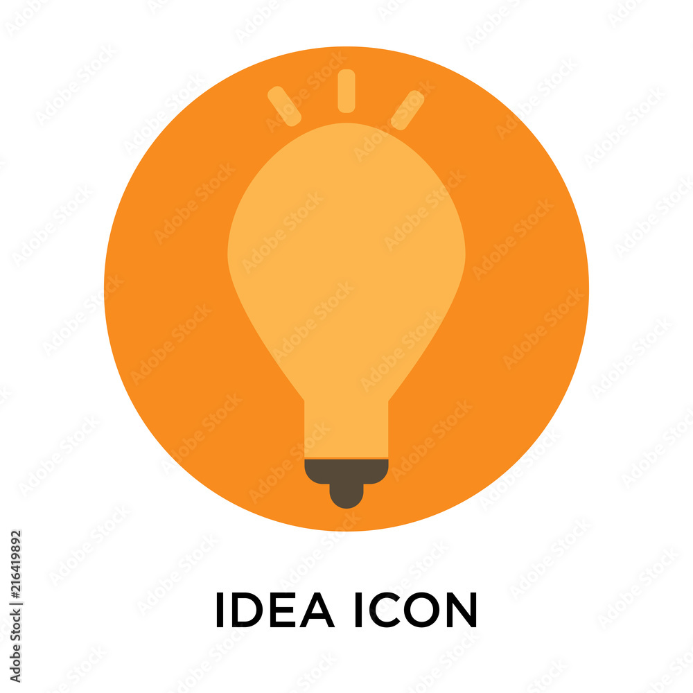 Poster idea icon isolated on white background. modern and editable idea icon. simple icons vector illustrat