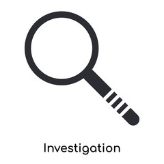 investigation icon isolated on white background. Simple and editable investigation icons. Modern icon vector illustration.