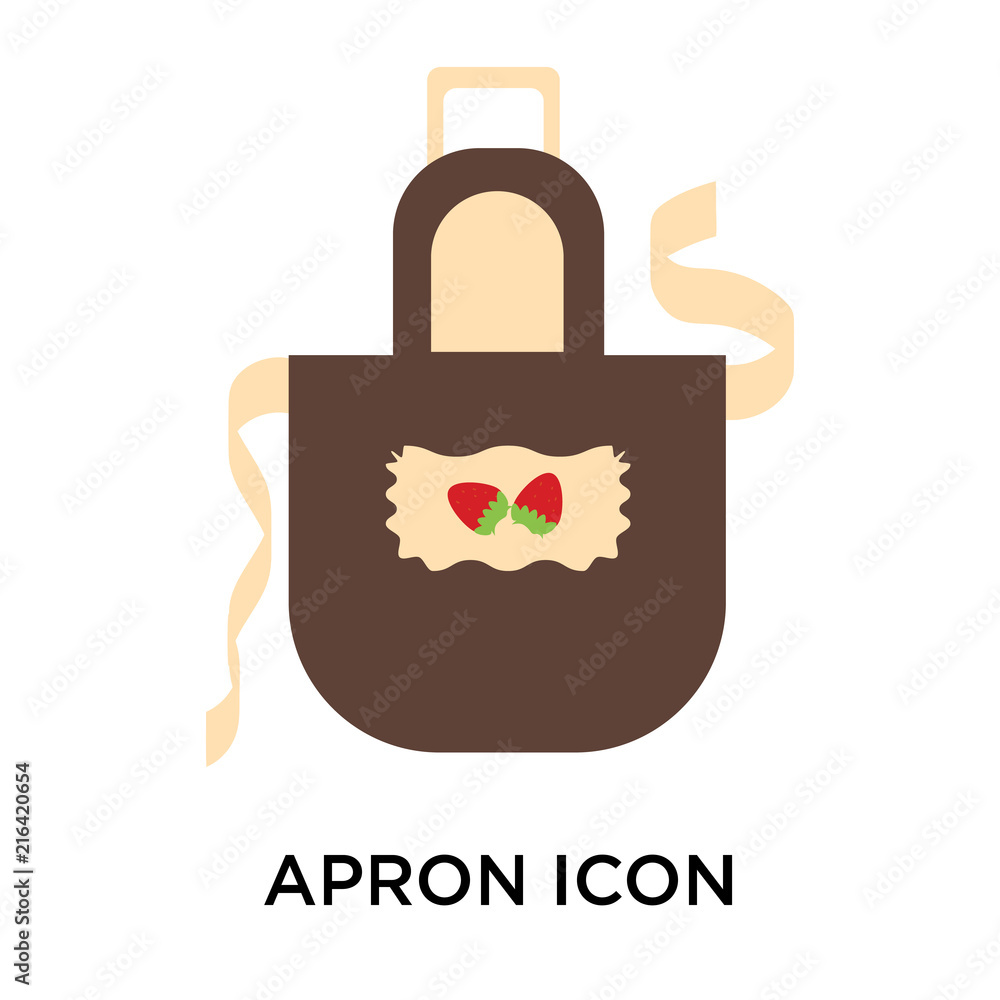 Poster apron icon isolated on white background. modern and editable apron icon. simple icons vector illustr