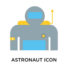 astronaut icon isolated on white background. Simple and editable astronaut icons. Modern icon vector illustration.