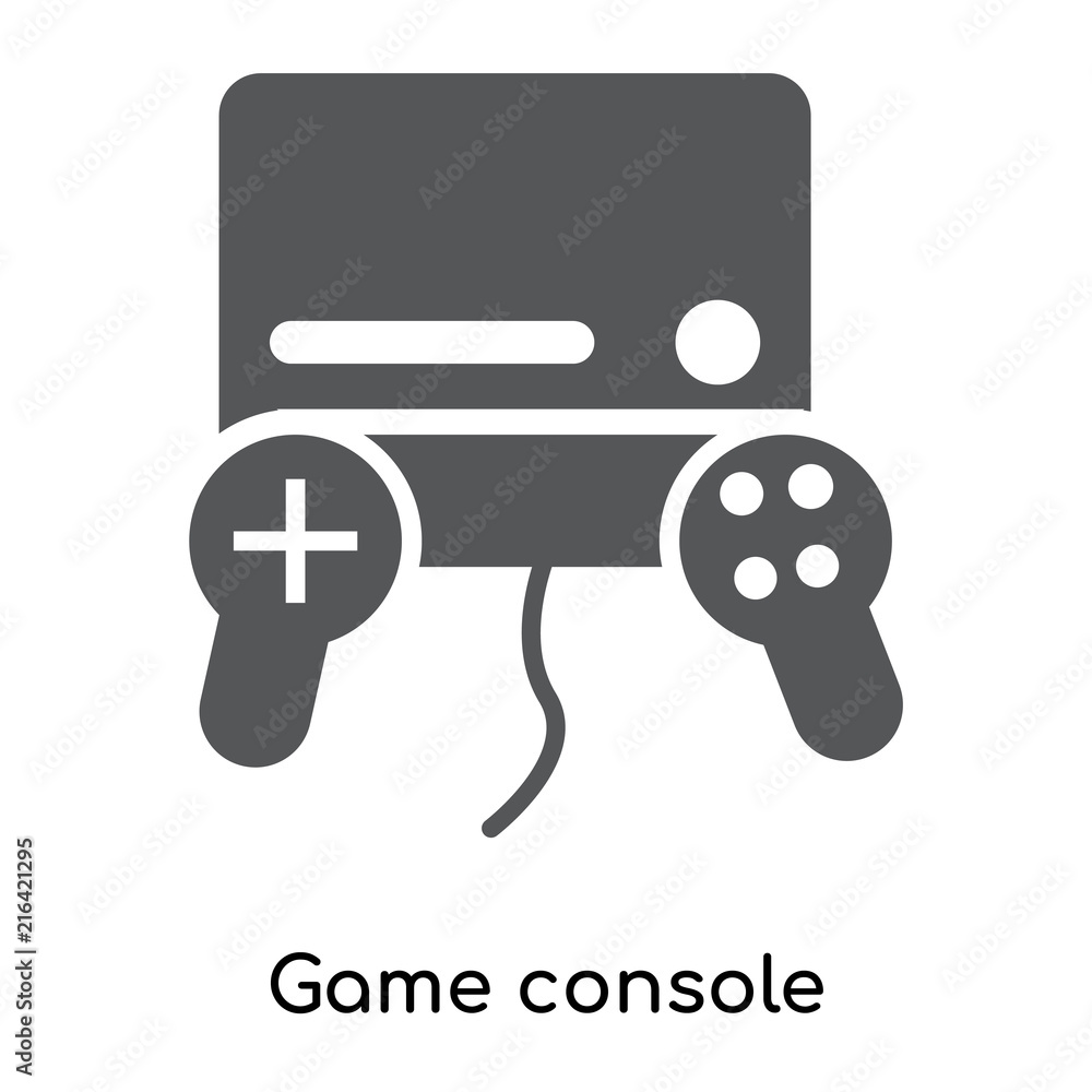 Poster game console icon isolated on white background. modern and editable game console icon. simple icons 