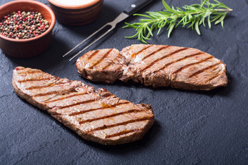 Grilled beef steak