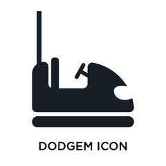 Obraz premium dodgem icon on white background. Modern icons vector illustration. Trendy dodgem icons