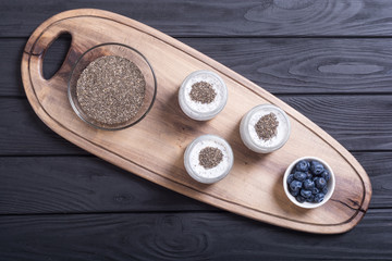 Chia seeds yogyrt pudding
