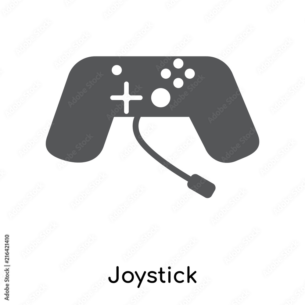 Poster joystick icon isolated on white background. modern and editable joystick icon. simple icons vector i