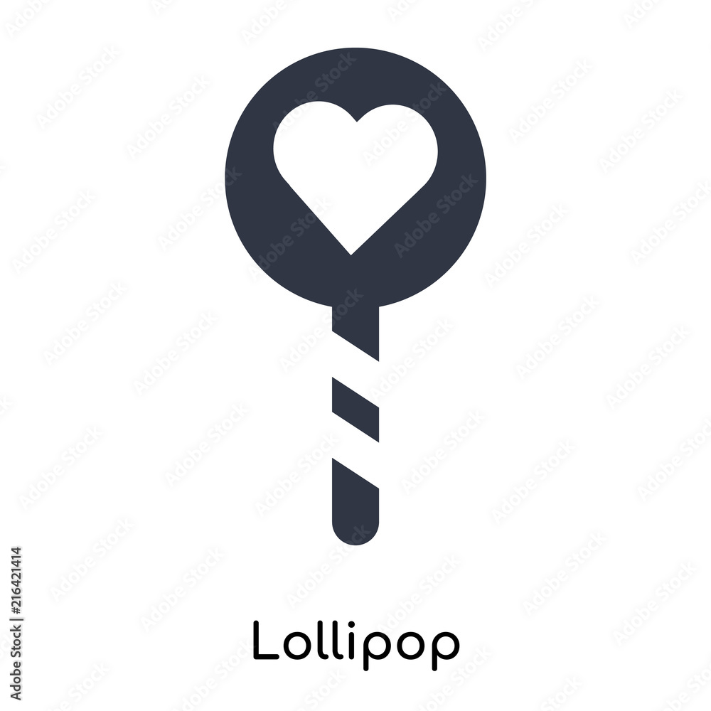 Poster lollipop icon isolated on white background. modern and editable lollipop icon. simple icons vector i