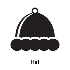 Hat icon vector sign and symbol isolated on white background, Hat logo concept