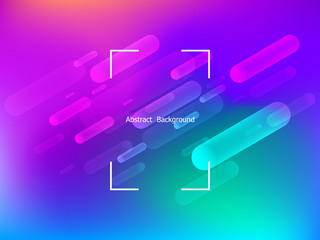 Colorful geometric background.Dynamic shapes composition. Vector illustrations