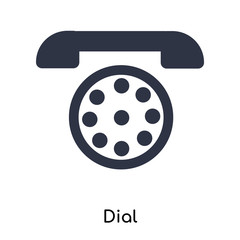 dial icon isolated on white background. Simple and editable dial icons. Modern icon vector illustration.