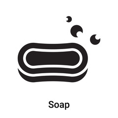 Soap icon vector sign and symbol isolated on white background, Soap logo concept