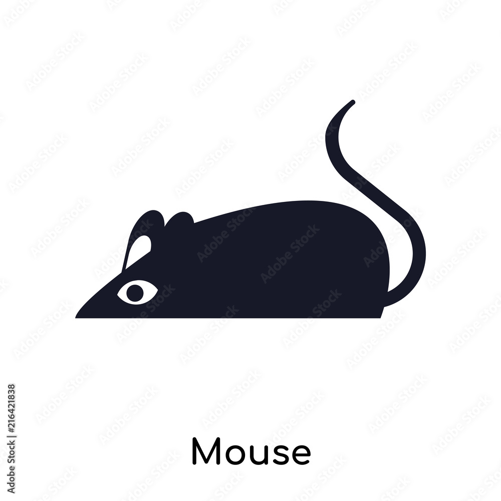 Poster mouse icon isolated on white background. modern and editable mouse icon. simple icons vector illustr