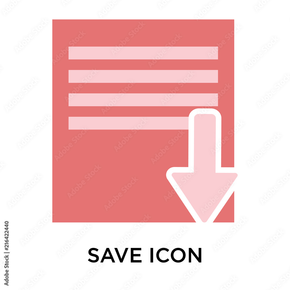 Poster save icon isolated on white background. modern and editable save icon. simple icons vector illustrat