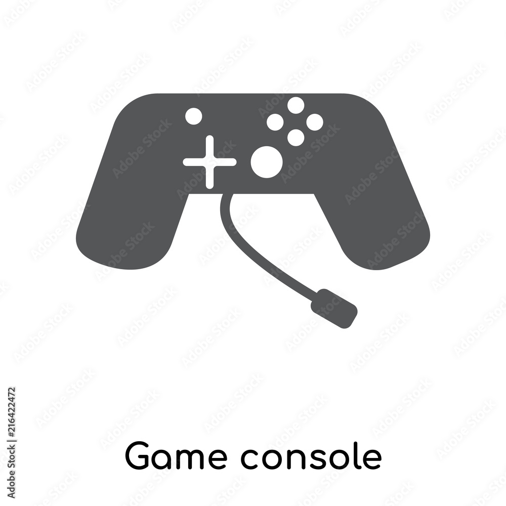 Poster game console icon isolated on white background. modern and editable game console icon. simple icons 
