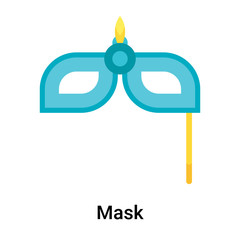 Mask icon vector sign and symbol isolated on white background, Mask logo concept