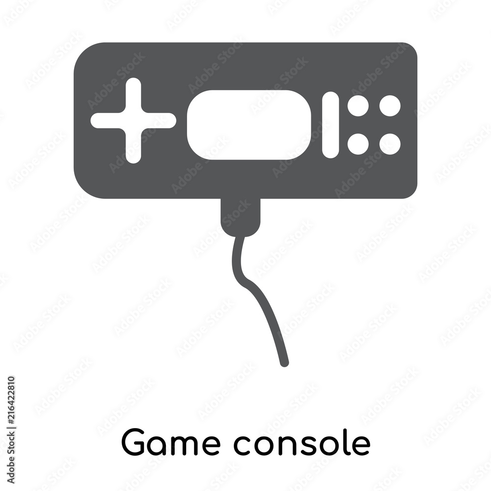 Poster game console icon isolated on white background. modern and editable game console icon. simple icons 