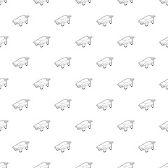 Flying machine future icon in outline style isolated on white background. Innovation symbol