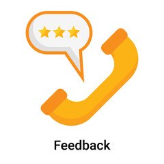 Feedback icon vector sign and symbol isolated on white background, Feedback logo concept