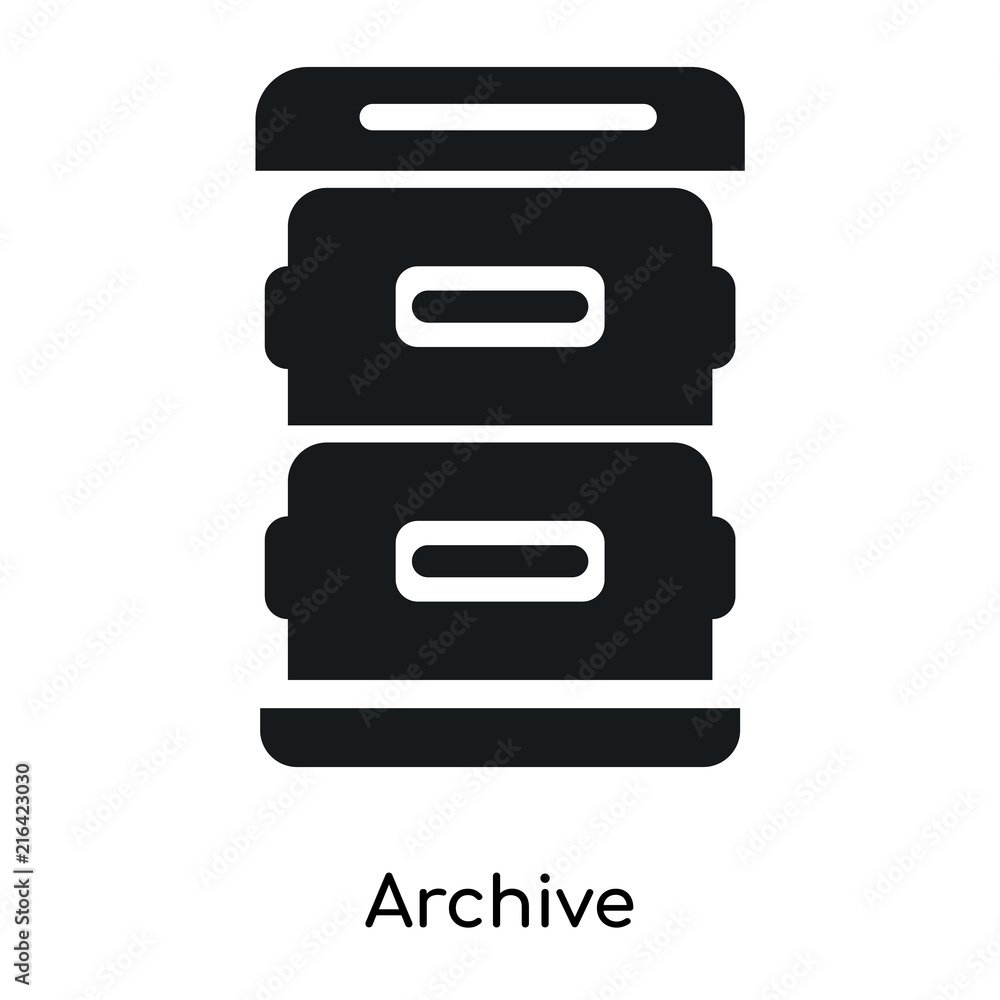 Poster archive icon isolated on white background. modern and editable archive icon. simple icons vector ill