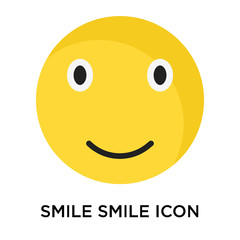 Smile smile icon vector sign and symbol isolated on white background, Smile smile logo concept