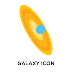 galaxy icon isolated on white background. Simple and editable galaxy icons. Modern icon vector illustration.