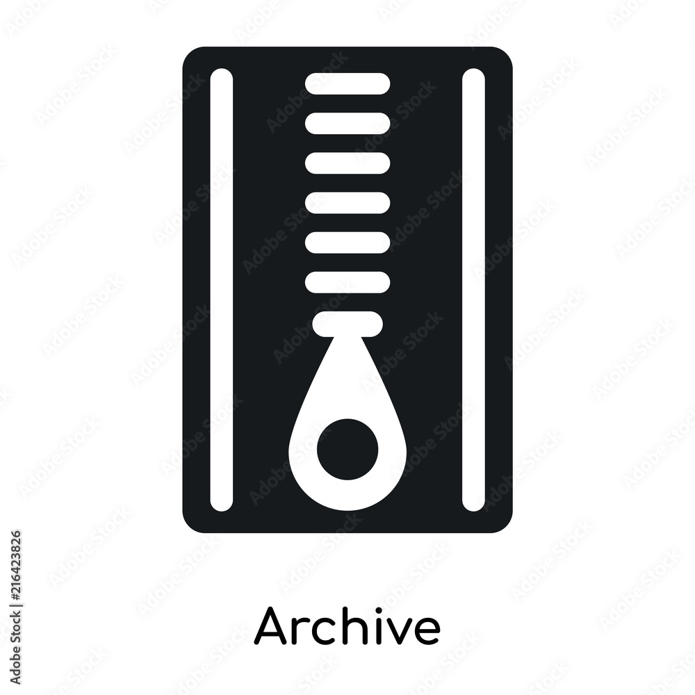 Poster archive icon isolated on white background. modern and editable archive icon. simple icons vector ill