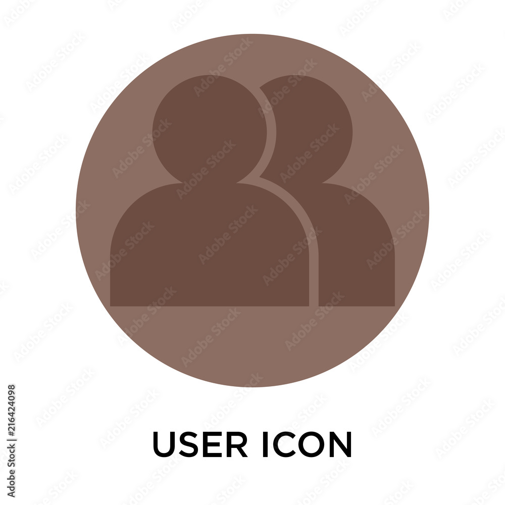 Poster user icon isolated on white background. modern and editable user icon. simple icons vector illustrat