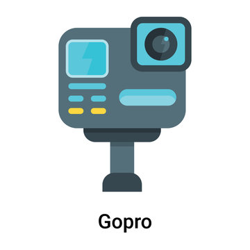 Gopro Icon Vector Sign And Symbol Isolated On White Background, Gopro Logo Concept