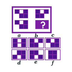 IQ test. Choose correct answer. Logical task, educational game for kids. development of logic, iq. Task game what comes next, Vector illustration