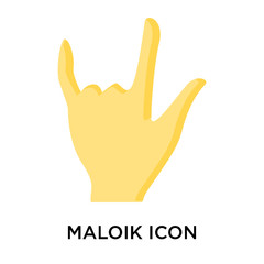 Maloik icon vector sign and symbol isolated on white background, Maloik logo concept