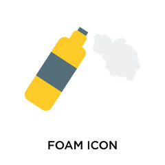 Foam icon vector sign and symbol isolated on white background, Foam logo concept