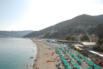 Fototapeta premium View of the seaside of Spotorno