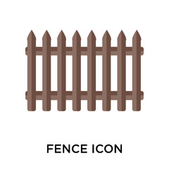 Fence icon vector sign and symbol isolated on white background, Fence logo concept