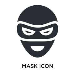 Mask icon vector sign and symbol isolated on white background, Mask logo concept