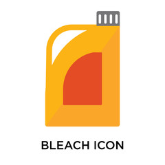 Bleach icon vector sign and symbol isolated on white background, Bleach logo concept