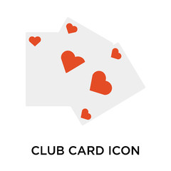 Club card icon vector sign and symbol isolated on white background, Club card logo concept