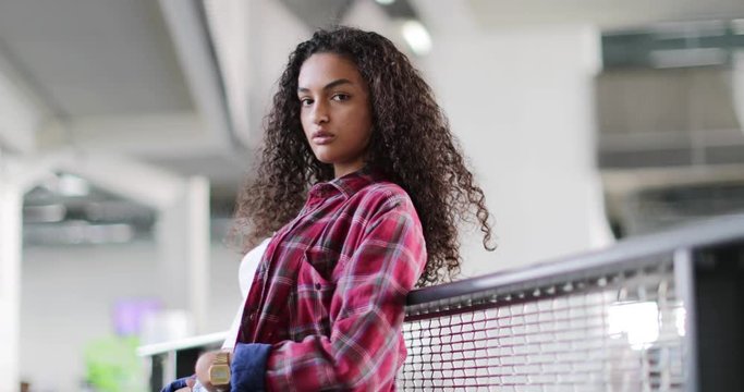 Portrait of female student