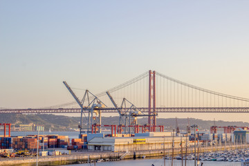 Fototapeta na wymiar Lisbon port