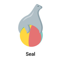 Seal icon vector sign and symbol isolated on white background, Seal logo concept