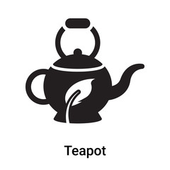 Teapot icon vector sign and symbol isolated on white background, Teapot logo concept