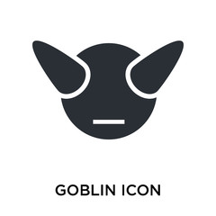 Goblin icon vector sign and symbol isolated on white background, Goblin logo concept