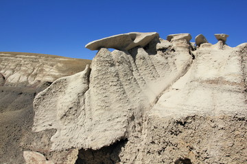 Hoodoos und Badlands Bisti Wilderness Area New Mexico USA