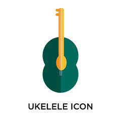 Ukelele icon vector sign and symbol isolated on white background, Ukelele logo concept
