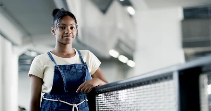 Portrait of African American female student