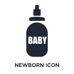 Newborn icon vector sign and symbol isolated on white background, Newborn logo concept