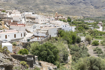 Fototapeta na wymiar a view of Nacimiento town, Almeria province, Andalusia, Spain