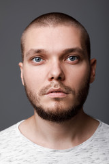 portrait of calm young man