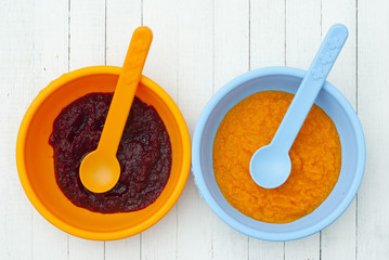 baby foods from pumpkin and beet